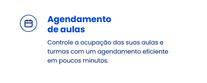Agendamento de aulas
