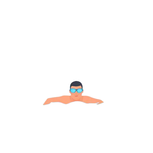 Ilustração Natação