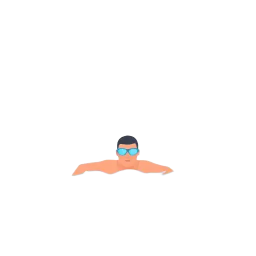 Ilustração Natação